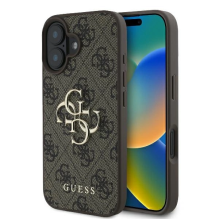 Guess 4G Big Logo iPhone 16 Plus dėklas – rudas