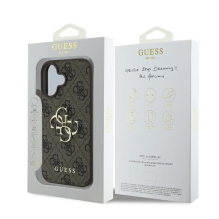 Guess 4G Big Logo iPhone 16 Plus dėklas – rudas