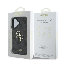 Guess 4G Big Logo iPhone 16 dėklas – juodas