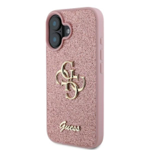 Guess Fixed Glitter Big 4G iPhone 16 Case - Pink