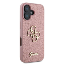 Guess Fixed Glitter Big 4G iPhone 16 Case - Pink