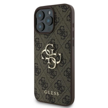 Guess 4G Big Logo iPhone 16 Pro Max Case - Brown