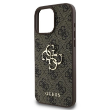 Guess 4G Big Logo iPhone 16 Pro Max Case - Brown