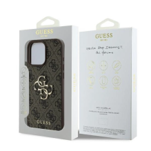 Guess 4G Big Logo iPhone 16 Pro Max dėklas – rudas