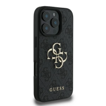 Guess 4G Big Logo iPhone 16 Pro Max Case - Black