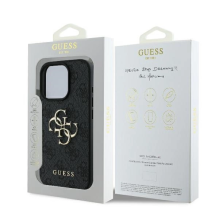 Guess 4G Big Logo iPhone 16 Pro Max dėklas – juodas