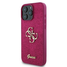 Guess Fixed Glitter Big 4G case for iPhone 16 Pro Max - purple