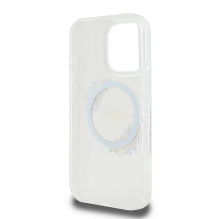 Guess IML Flowers Wreath MagSafe iPhone 16 Pro Case - Clear