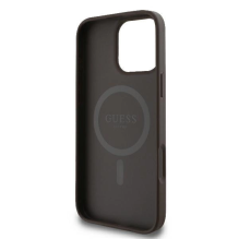 Guess 4G Printed Stripes MagSafe iPhone 16 Pro Case - Brown