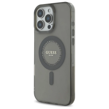 Guess IML Rhinestones MagSafe iPhone 16 Pro Case - Black