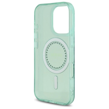 Guess IML Rhinestones MagSafe iPhone 16 Pro Case - Green