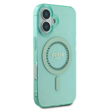 Guess IML Rhinestones MagSafe iPhone 16 Plus Case - Green