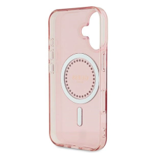 Guess IML Rhinestones MagSafe iPhone 16 Plus Case - Pink