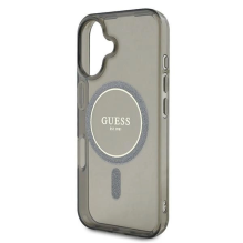 Guess IML Glitter Circle MagSafe case for iPhone 16 - black