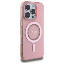 Guess IML Rhinestones MagSafe iPhone 16 Pro Max Case - Pink