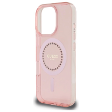 Guess IML Rhinestones MagSafe iPhone 16 Pro Max Case - Pink