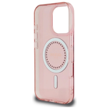 Guess IML Rhinestones MagSafe iPhone 16 Pro Max Case - Pink