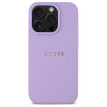 Guess Saffiano MagSafe iPhone 16 Pro Max Case - Purple