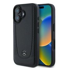 „Mercedes Leather Urban iPhone 16 Plus“ dėklas – juodas