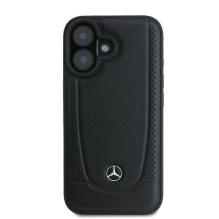 Mercedes Leather Urban iPhone 16 Plus Case - Black