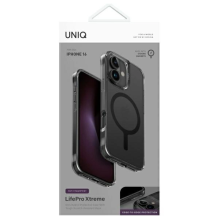 Uniq LifePro Xtreme Magclick įkrovimo dėklas, skirtas iPhone 16 – juodas