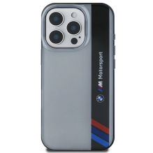 BMW Motosport IML Vertical Stripe iPhone 16 Pro Case - Gray