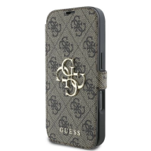 Guess 4G Metal Logo iPhone 16 Pro Case - Brown