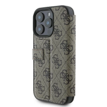 Guess 4G Metal Logo iPhone 16 Pro Case - Brown