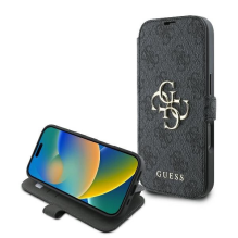 Guess 4G Metal Logo iPhone 16 Pro Case - Black