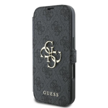 Guess 4G Metal Logo iPhone 16 Pro Case - Black