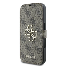 Guess 4G Metal Logo iPhone 16 Plus Case - Brown