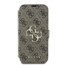 Guess 4G Metal Logo iPhone 16 Plus Case - Brown