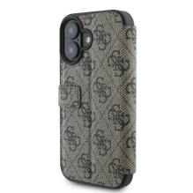 Guess 4G Metal Logo iPhone 16 Plus Case - Brown