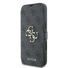 Guess 4G Metal Logo iPhone 16 Plus Case - Black