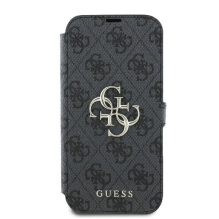 Guess 4G Metal Logo iPhone 16 Plus Case - Black