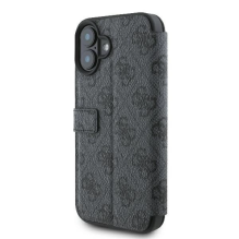 Guess 4G Metal Logo iPhone 16 Plus Case - Black