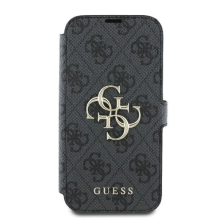 Guess 4G Metal Logo iPhone 16 Case - Black