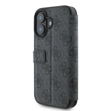 Guess 4G Metal Logo iPhone 16 Case - Black