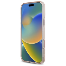 Guess IML širdies dėklas, skirtas iPhone 16 Pro – rožinis