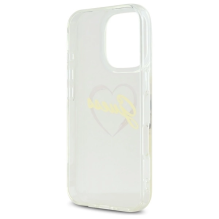 Guess IML Heart Case for iPhone 16 Pro - Transparent