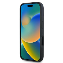 Guess naujas 4G trikampis dėklas, skirtas iPhone 16 Pro – juodas