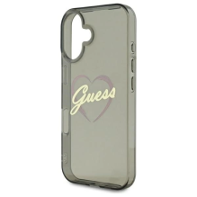 Guess IML Heart Case for iPhone 16 Plus - Black