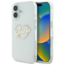 Guess IML Heart Case for iPhone 16 plus - Transparent