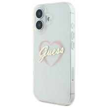 Guess IML Heart Case for iPhone 16 plus - Transparent