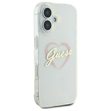 Guess IML Heart Case for iPhone 16 plus - Transparent