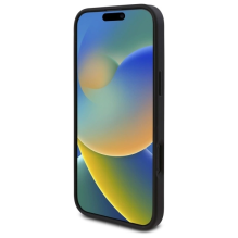 Guess naujas 4G trikampis dėklas, skirtas iPhone 16 Plus – juodas