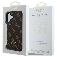 Guess naujas 4G trikampis dėklas, skirtas iPhone 16 Plus – juodas