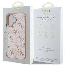 Guess New 4G Triangle iPhone 16 dėklas – baltas