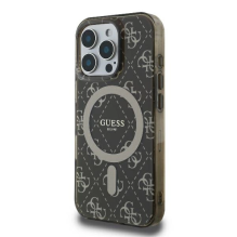 Guess IML 4G Background MagSafe iPhone 16 Pro Case - Brown