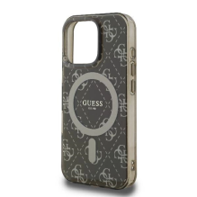 Guess IML 4G Background MagSafe iPhone 16 Pro Case - Brown